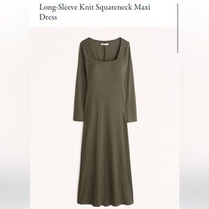 Abercrombie long sleeve midi dress